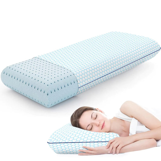 CushyOasis King Memory Foam Pillow for All Sleepers