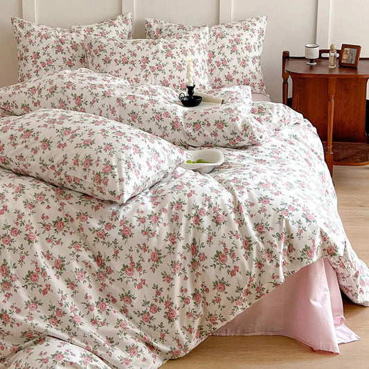King Boho Bloom Comforter Set with Pillowcases